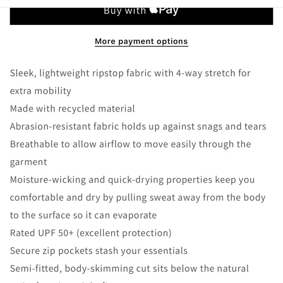 NWT Athleta Trekkie Skort size 6 - Picture 9 of 9